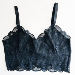 Carly Jean Black Lace Bralette